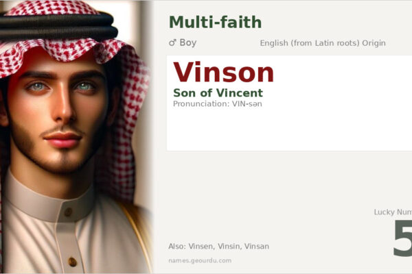 Vinson Name Meaning — Origin, Gender & Details (2025)