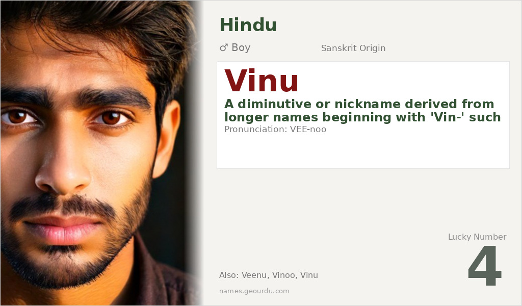 Vinu Name Meaning and Details
