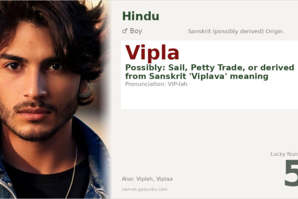 Vipla Name Meaning — Origin, Gender & Details (2025)