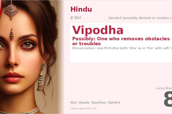 Vipodha Name Meaning — Origin, Gender & Details (2025)