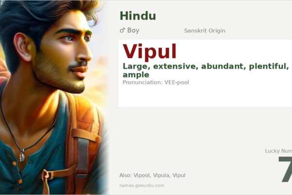 Vipul Name Meaning — Sanskrit Origin, Boy Name & Details (2025)