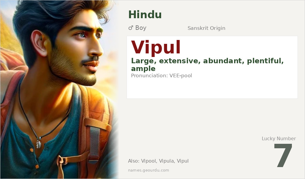 Vipul Name Meaning and Details