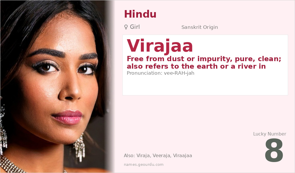 Virajaa Name Meaning and Details
