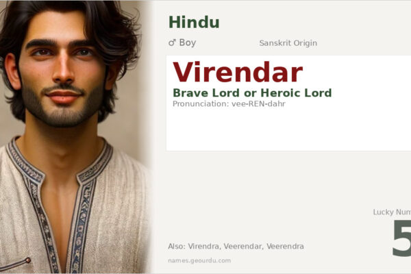 Virendar Meaning — Sanskrit Origin, Brave Lord & Details (2025)