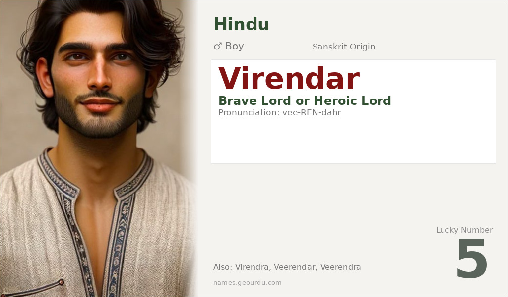 Virendar Name Meaning and Details