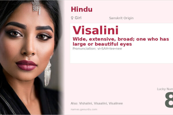 Visalini Name Meaning — Sanskrit Origin, Girl Name & Details (2025)