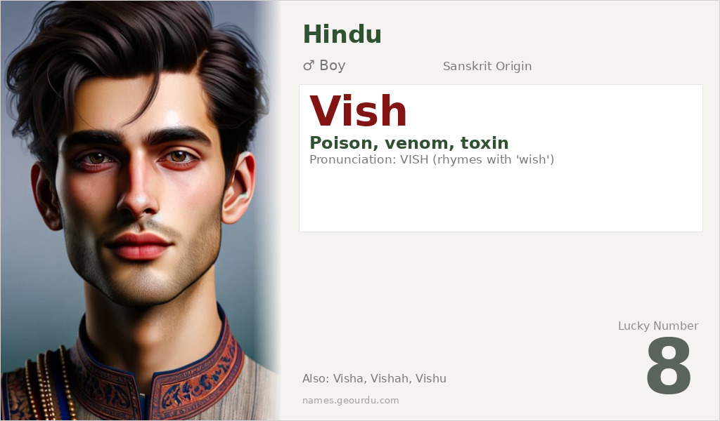 Vish Name Meaning and Details