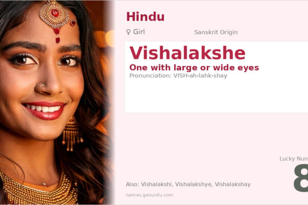 Vishalakshe Name Meaning — Sanskrit Origin, Girl Name & Details (2025)