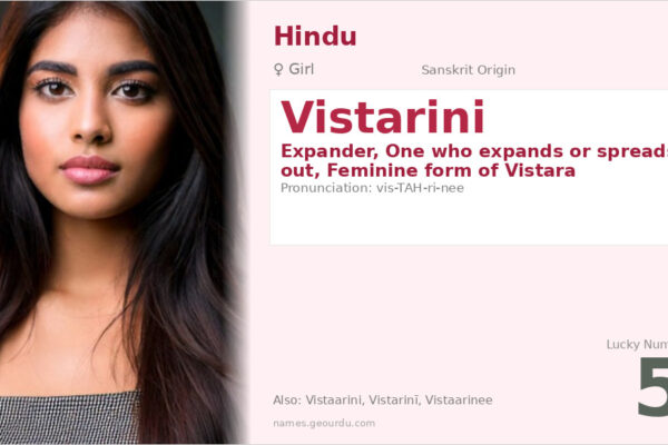 Vistarini Name Meaning — Sanskrit Origin, Girl Name & Details (2025)