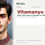 Vitamanyu Name Meaning and Details