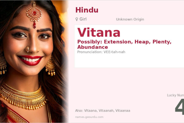 Vitana Name Meaning — Origin, Gender & Details (2025)