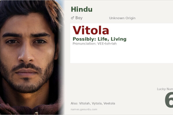 Vitola Meaning — Origin, Gender & Details (2025)
