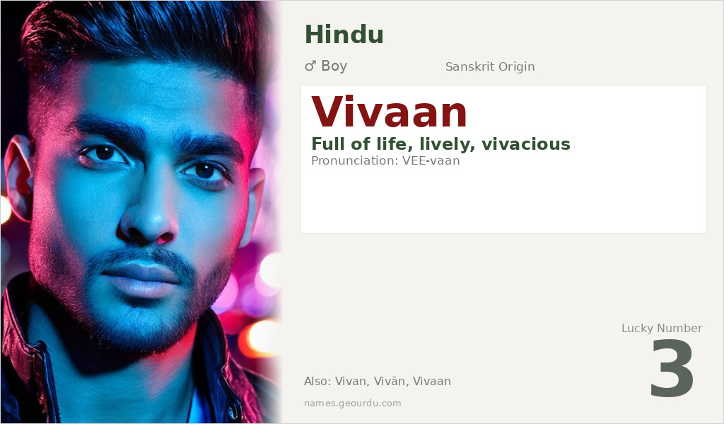 Vivaan Name Meaning and Details