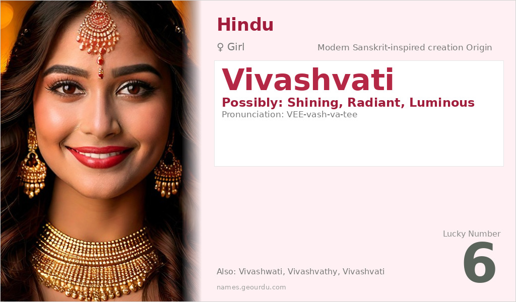 Vivashvati Name Meaning and Details