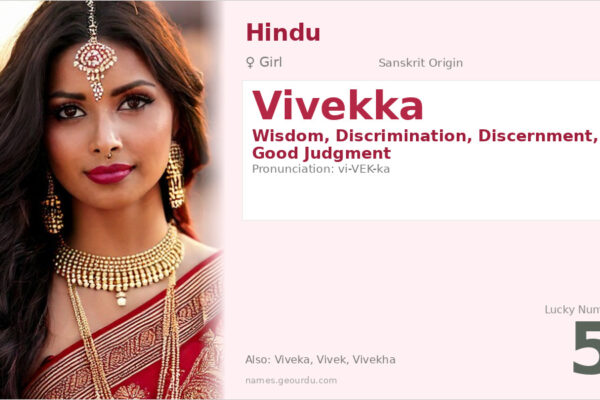 Vivekka Name Meaning — Sanskrit Origin, Girl Name & Details (2025)