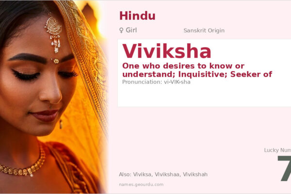 Viviksha Name Meaning — Sanskrit Origin, Girl Name & Details (2025)