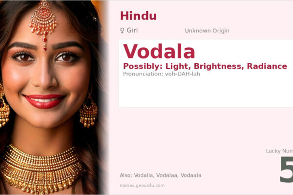 Vodala Name Meaning — Origin, Gender & Details (2025)