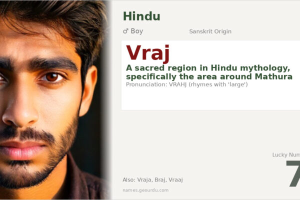 Vraj Name Meaning — Sanskrit Origin, Hindu Boy Name & Spiritual Significance (2025)