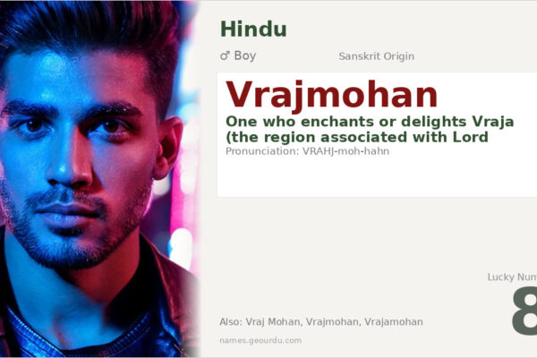 Vrajmohan Meaning — Sanskrit Origin, Boy Name & Krishna Connection (2025)