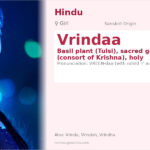 Vrindaa Name Meaning and Details
