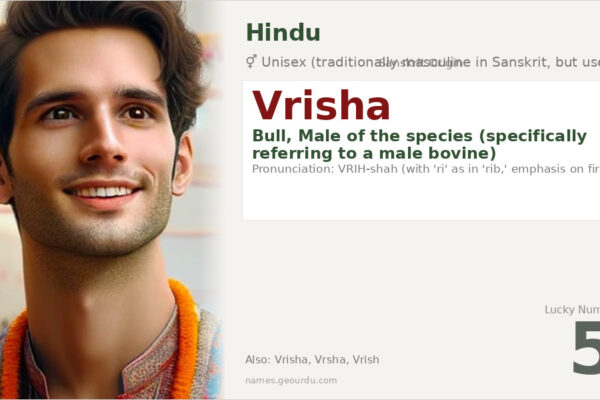 Vrisha Name Meaning — Sanskrit Origin, Gender & Details (2025)