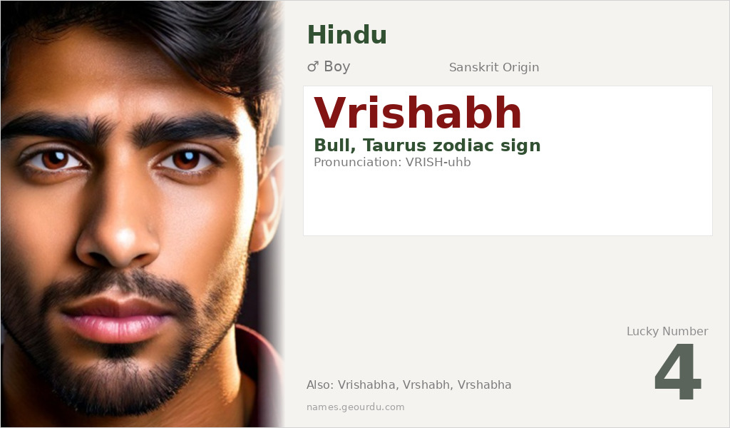 Vrishabh Name Meaning and Details
