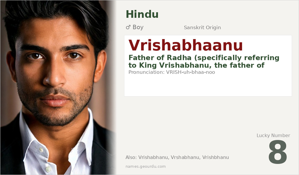 Vrishabhaanu Name Meaning and Details