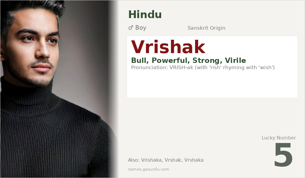 Vrishak Name Meaning and Details