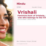 Vrishali Name Meaning and Details