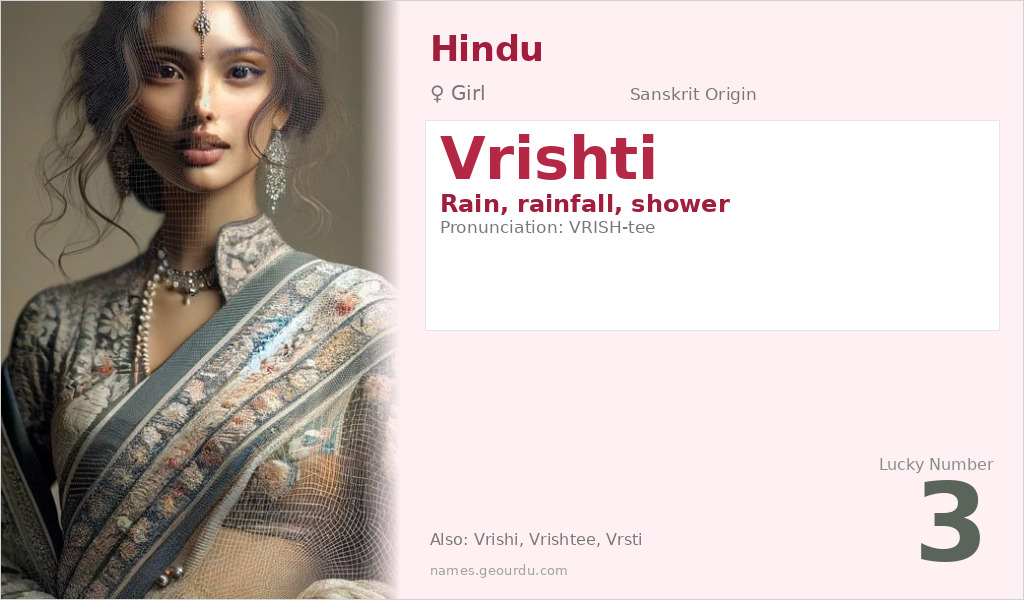Vrishti Name Meaning and Details