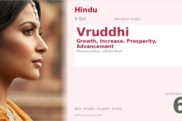 Vruddhi Name Meaning — Sanskrit Origin, Girl Name & Details (2025)
