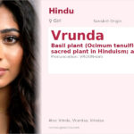 Vrunda Name Meaning and Details