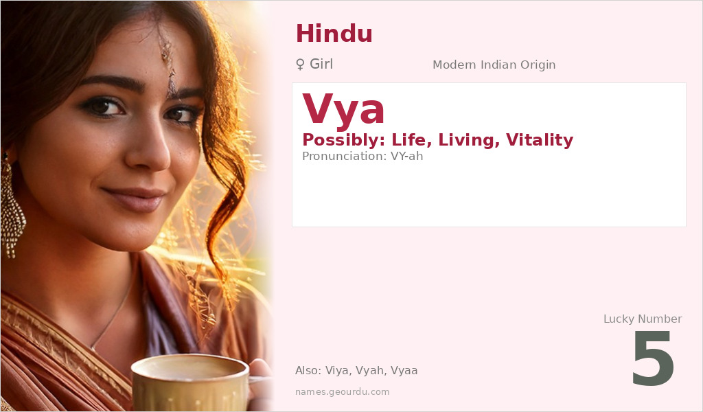 Vya Name Meaning and Details