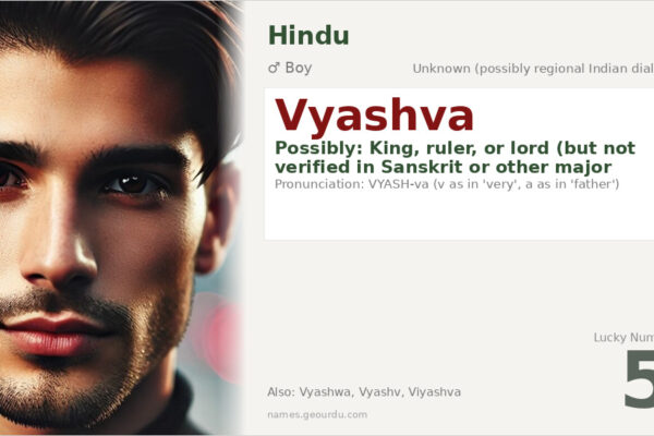 Vyashva Name Meaning — Origin, Gender & Details (2025)