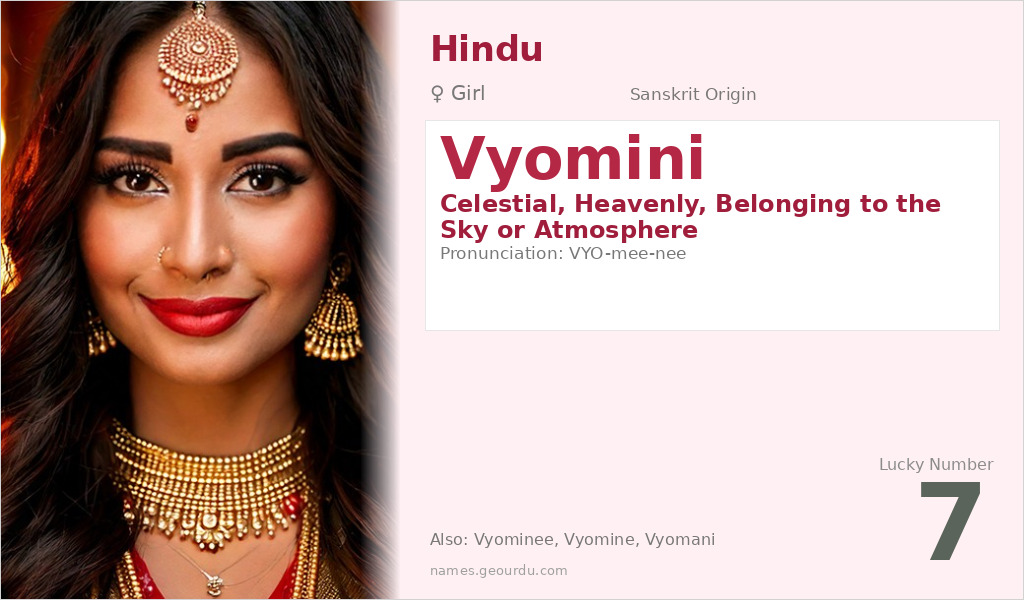 Vyomini Name Meaning and Details