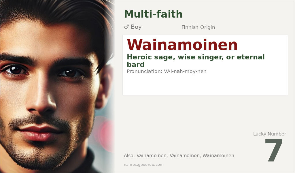 Wainamoinen Name Meaning and Details