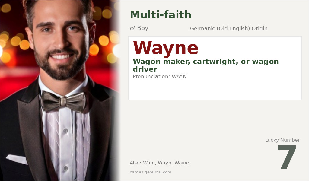 Wayne Name Meaning and Details
