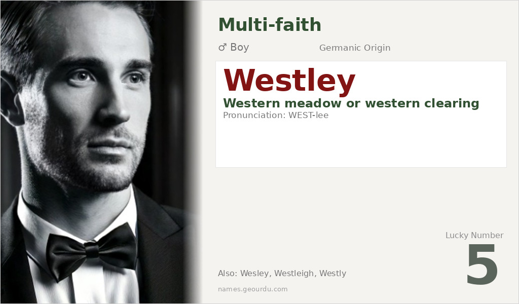 Westley Name Meaning and Details