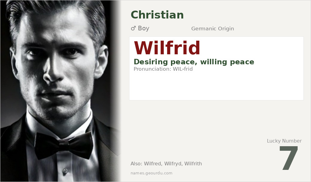 Wilfrid Name Meaning and Details