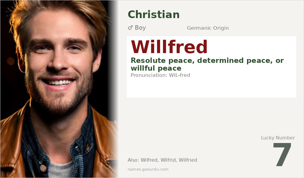 Willfred Name Meaning and Details
