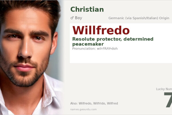 Willfredo Name Meaning — Germanic Origin, Boy Name & History (2025)