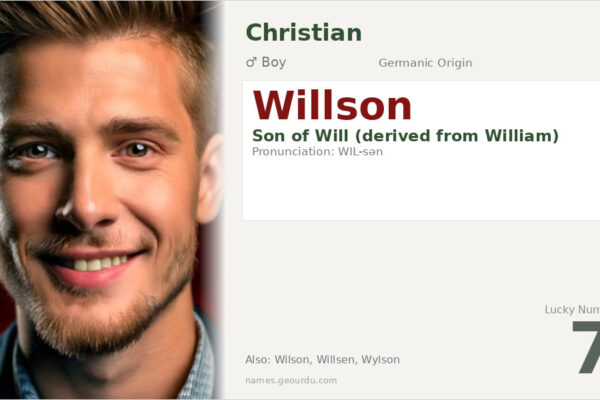 Willson Name Meaning — Origin, Gender & Details (2025)
