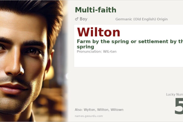 Wilton Name Meaning — Origin, Gender & Details (2025)