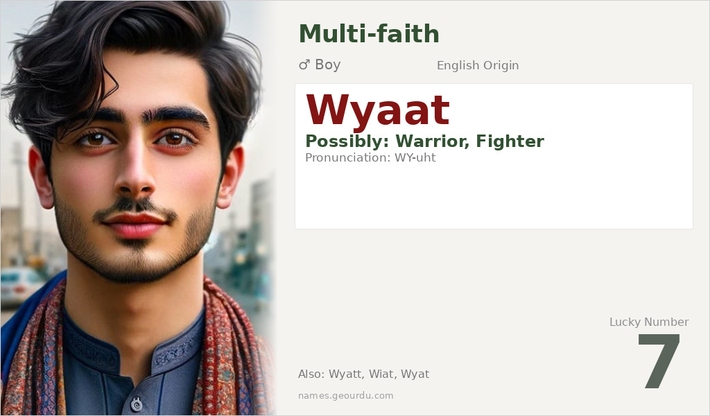 Wyaat Name Meaning and Details