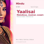 Yaalisai Name Meaning and Details