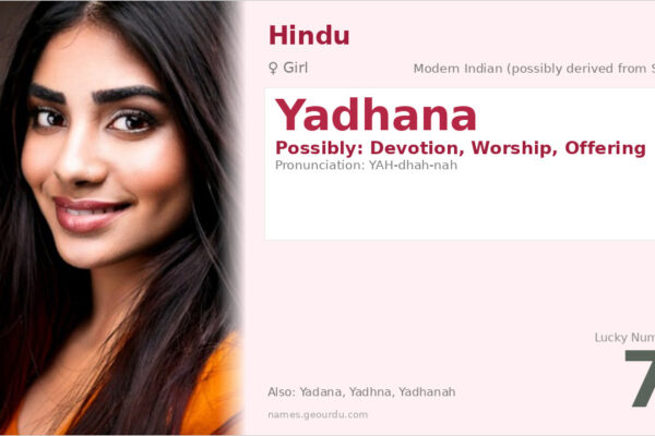 Yadhana Name Meaning — Origin, Gender & Details (2025)