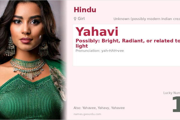 Yahavi Name Meaning — Origin, Gender & Details (2025)