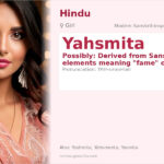 Yahsmita Name Meaning and Details