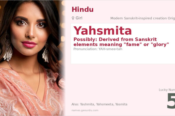 Yahsmita Name Meaning — Modern Hindu Girl Name Analysis (2025)
