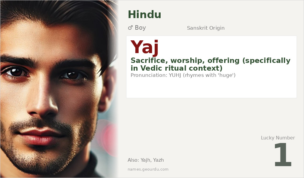 Yaj Name Meaning and Details